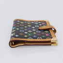 LOUIS VUITTON Multicolor Agenda PM Day Planner Cover Black R20895 LV Auth 195509-6