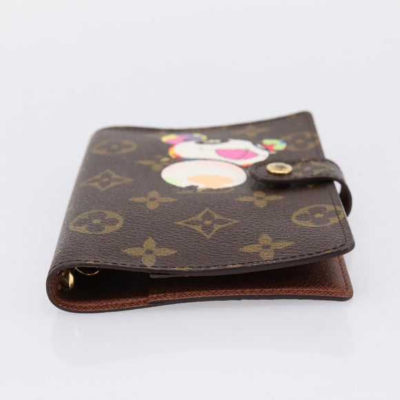 LOUIS VUITTON Monogram Panda Agenda PM Day Planner Cover R20011 LV Auth 195510M