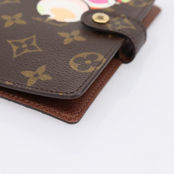 LOUIS VUITTON Monogram Panda Agenda PM Day Planner Cover R20011 LV Auth 195510M