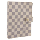 LOUIS VUITTON Damier Azur Agenda MM Day Planner Cover R20707 LV Auth 195511V-1