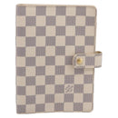 LOUIS VUITTON Damier Azur Agenda MM Day Planner Cover R20707 LV Auth 195511V-13