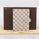 LOUIS VUITTON Damier Azur Agenda MM Day Planner Cover R20707 LV Auth 195511V-12