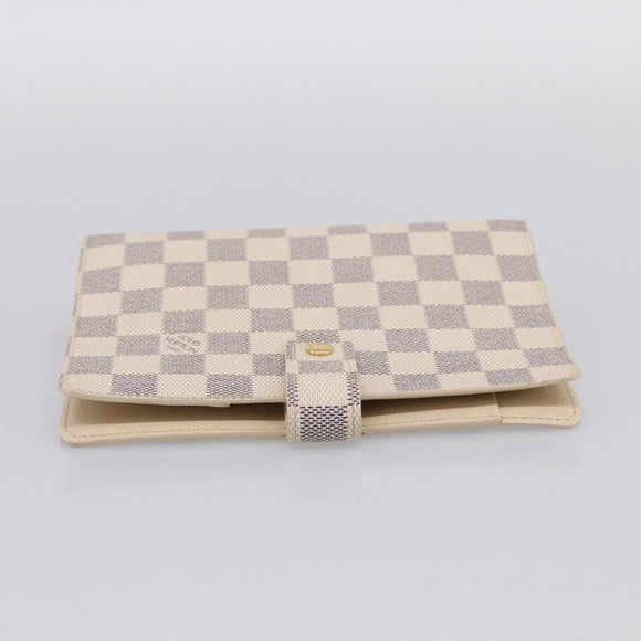 LOUIS VUITTON Damier Azur Agenda MM Day Planner Cover R20707 LV Auth 195511V