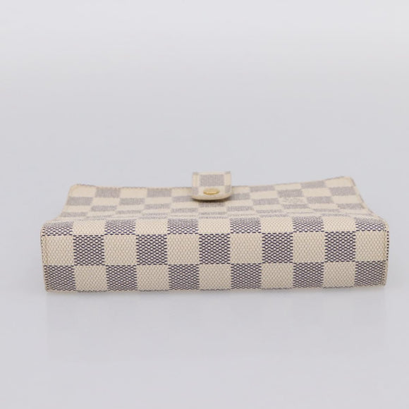 LOUIS VUITTON Damier Azur Agenda MM Day Planner Cover R20707 LV Auth 195511V