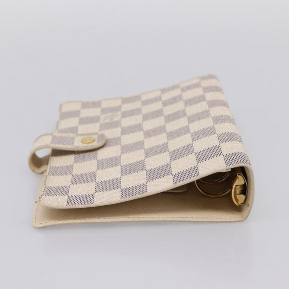 LOUIS VUITTON Damier Azur Agenda MM Day Planner Cover R20707 LV Auth 195511V