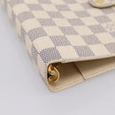 LOUIS VUITTON Damier Azur Agenda MM Day Planner Cover R20707 LV Auth 195511V-14