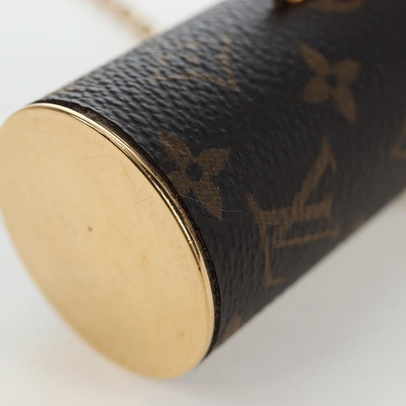 LOUIS VUITTON Monogram Lipstick Case Cosmetic Pouch MP2406 LV Auth 195512M