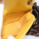 CHANEL Mini Matelasse 17 Chain Bag Lamb Skin Yellow Gold CC Auth 195513SAM-19