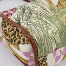 Salvatore Ferragamo Gancini Reversible Tote Bag Nylon Beige Gold Auth 195514A-11