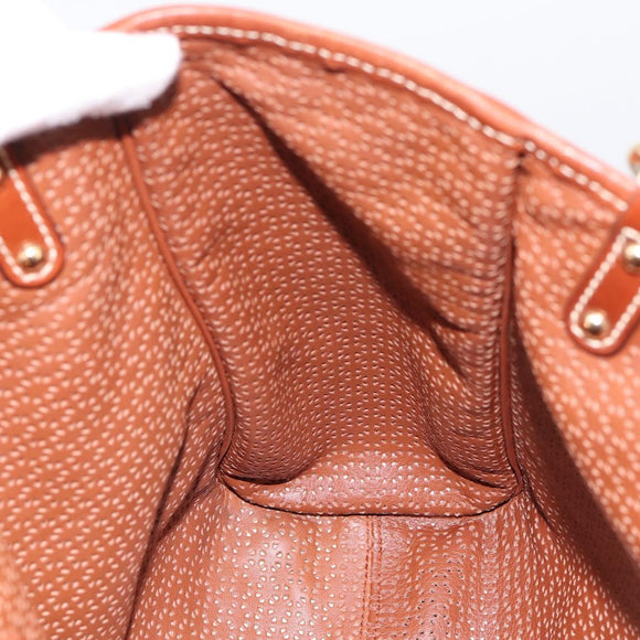 Salvatore Ferragamo Gancini Reversible Tote Bag Nylon Beige Gold Auth 195514A