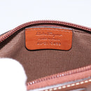 Salvatore Ferragamo Gancini Reversible Tote Bag Nylon Beige Gold Auth 195514A-21