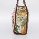 Salvatore Ferragamo Gancini Reversible Tote Bag Nylon Beige Gold Auth 195514A-5