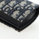 Christian Dior Trotter Canvas Shoulder Pouch Navy Silver Auth 195520V-14