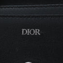 Christian Dior Trotter Canvas Shoulder Pouch Navy Silver Auth 195520V-17