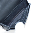 Christian Dior Trotter Canvas Shoulder Pouch Navy Silver Auth 195520V-18