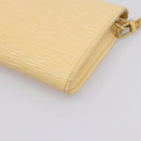 LOUIS VUITTON Epi Pochette Accessoires Pouch Vanilla M5294A LV Auth 195523V-12