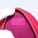 CHANEL Matelasse Chain Shoulder Bag Canvas Pink Gold CC Auth 195524M-17