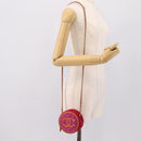 CHANEL Matelasse Chain Shoulder Bag Canvas Pink Gold CC Auth 195524M-22