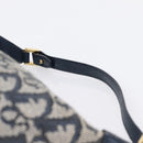 Christian Dior Trotter Canvas Accessory Pouch Navy Gold Auth 195525V-8