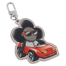 LOUIS VUITTON Sporty Car Vivienne Key Ring Leather Black M00960 LV Auth 195527M-1