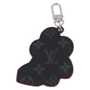 LOUIS VUITTON Sporty Car Vivienne Key Ring Leather Black M00960 LV Auth 195527M-3