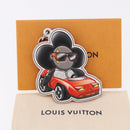 LOUIS VUITTON Sporty Car Vivienne Key Ring Leather Black M00960 LV Auth 195527M-8