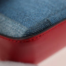 LOUIS VUITTON Monogram Denim Trousse Elizabeth Pen Case Blue GI0444 Auth 195530M-15