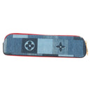 LOUIS VUITTON Monogram Denim Trousse Elizabeth Pen Case Blue GI0444 Auth 195530M-2
