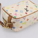 LOUIS VUITTON Monogram Multicolor Trousse Wapity Pouch White M58034 Auth 195531-14