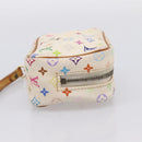 LOUIS VUITTON Monogram Multicolor Trousse Wapity Pouch White M58034 Auth 195531-4
