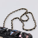 CHANEL Mini Matelasse 20 Chain Bag Lamb Skin Black Gold CC Auth 195535SM-8