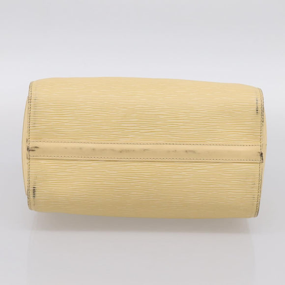 LOUIS VUITTON Epi Speedy 25 Hand Bag Vanilla M4301A LV Auth 195536