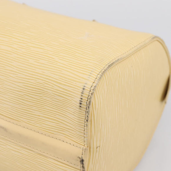 LOUIS VUITTON Epi Speedy 25 Hand Bag Vanilla M4301A LV Auth 195536