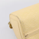 LOUIS VUITTON Epi Speedy 25 Hand Bag Vanilla M4301A LV Auth 195536-12