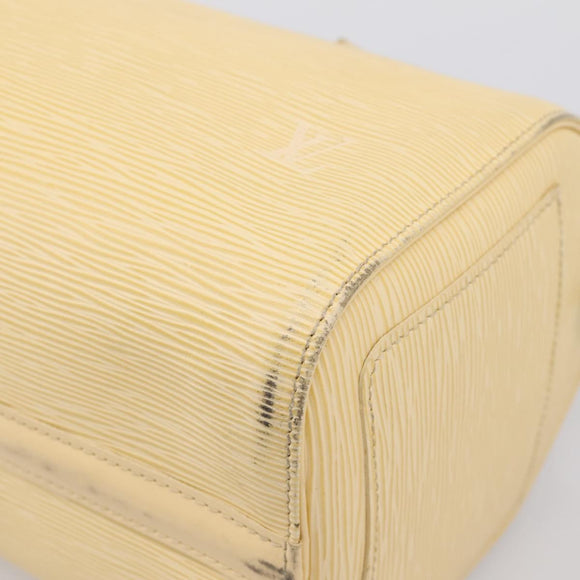 LOUIS VUITTON Epi Speedy 25 Hand Bag Vanilla M4301A LV Auth 195536