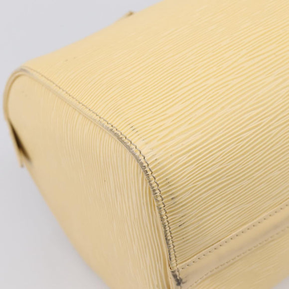 LOUIS VUITTON Epi Speedy 25 Hand Bag Vanilla M4301A LV Auth 195536