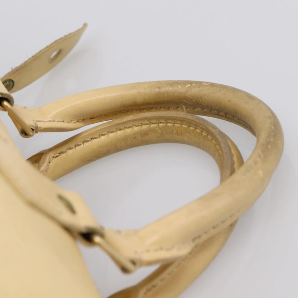 LOUIS VUITTON Epi Speedy 25 Hand Bag Vanilla M4301A LV Auth 195536