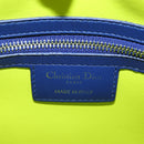 Christian Dior Canage Lady Dior Hand Bag Lamb Skin 2way Pink Silver Auth 195537M-20