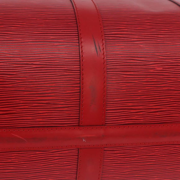 LOUIS VUITTON Epi Keepall 45 Boston Bag Red M42977 LV Auth 195542A