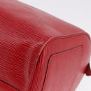 LOUIS VUITTON Epi Keepall 45 Boston Bag Red M42977 LV Auth 195542A-13