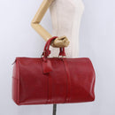 LOUIS VUITTON Epi Keepall 45 Boston Bag Red M42977 LV Auth 195542A-24