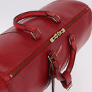 LOUIS VUITTON Epi Keepall 45 Boston Bag Red M42977 LV Auth 195542A-7