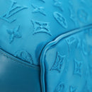 LOUIS VUITTON Monogram Mesh Keepall Triangle 50 Turquoise M45048 Auth 195543SAM-19