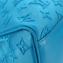 LOUIS VUITTON Monogram Mesh Keepall Triangle 50 Turquoise M45048 Auth 195543SAM-20