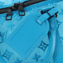 LOUIS VUITTON Monogram Mesh Keepall Triangle 50 Turquoise M45048 Auth 195543SAM-22