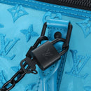 LOUIS VUITTON Monogram Mesh Keepall Triangle 50 Turquoise M45048 Auth 195543SAM-24
