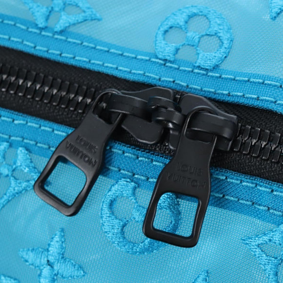 LOUIS VUITTON Monogram Mesh Keepall Triangle 50 Turquoise M45048 Auth 195543SAM