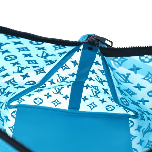 LOUIS VUITTON Monogram Mesh Keepall Triangle 50 Turquoise M45048 Auth 195543SAM