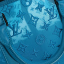 LOUIS VUITTON Monogram Mesh Keepall Triangle 50 Turquoise M45048 Auth 195543SAM-31