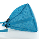 LOUIS VUITTON Monogram Mesh Keepall Triangle 50 Turquoise M45048 Auth 195543SAM-3